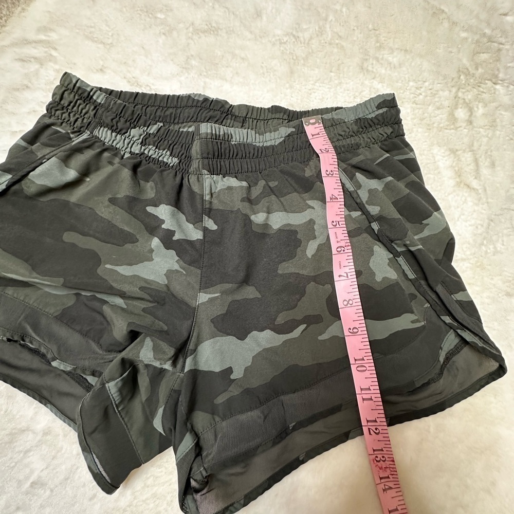 Athleta Camo Mesh Racer Running Shorts - Picture 9 of 9